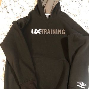 Mens XL Umbro Hoodie- Soccer- Black